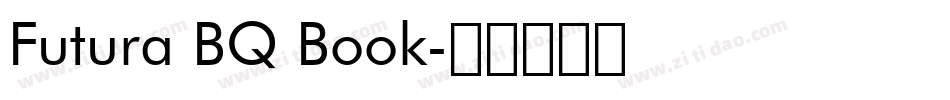 Futura BQ Book字体转换